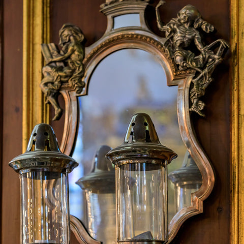 Lowfields Barn Antiques - Antique Lighting Lamps and Mirrors available from our Antique shops near Gainsborough Lincolnshire
