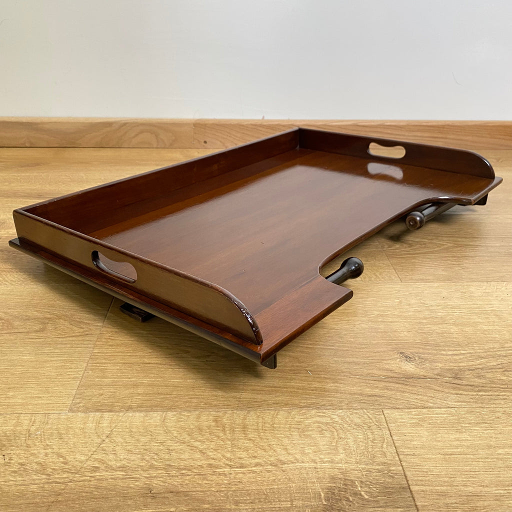 19th Century Victorian Folding Mahogany Bed Tray-Antique Decorative-19th Century Victorian-Lowfields Barn Antiques
