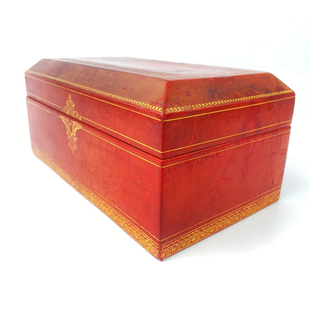 18th Century Fine Quality French Leather Casket-Antique>Jewellery Box-18th Century-Lowfields Barn Antiques