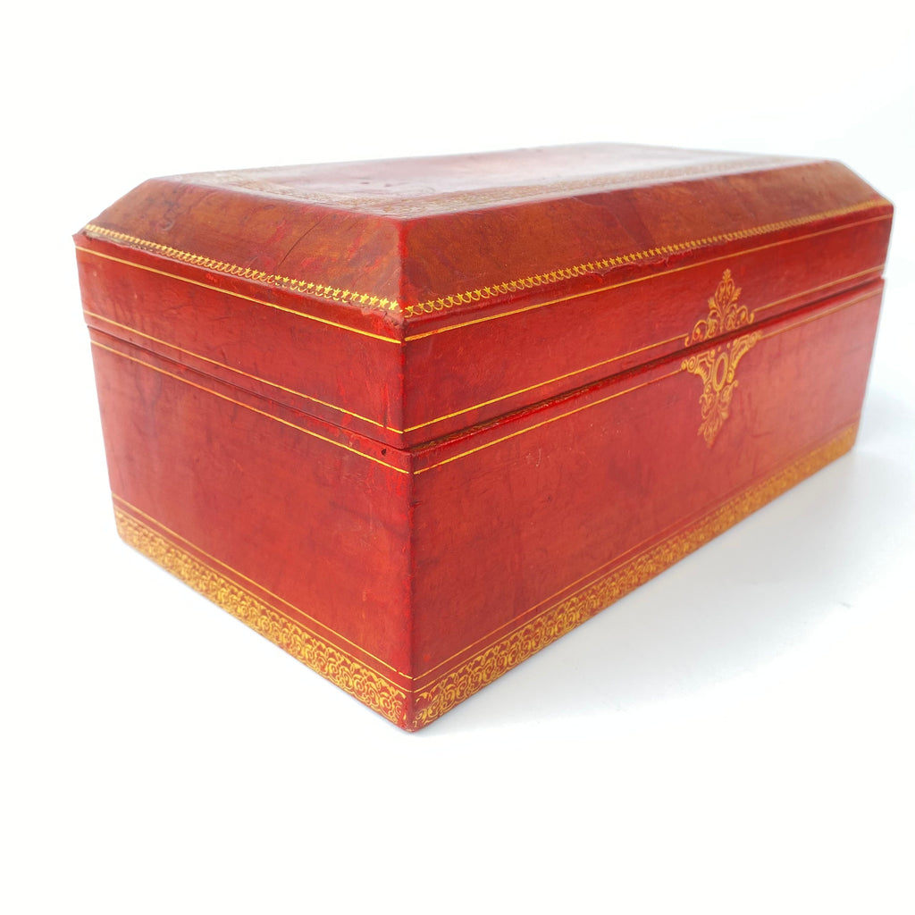 18th Century Fine Quality French Leather Casket-Antique>Jewellery Box-18th Century-Lowfields Barn Antiques