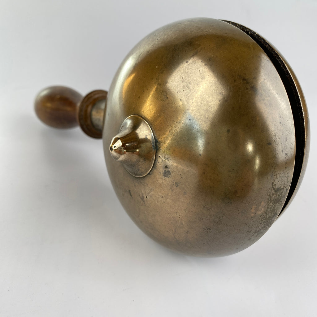 19th Century Brass Muffin Bell - Town Criers Bell - Early Fire Alarm-Brass-19th Century-Lowfields Barn Antiques