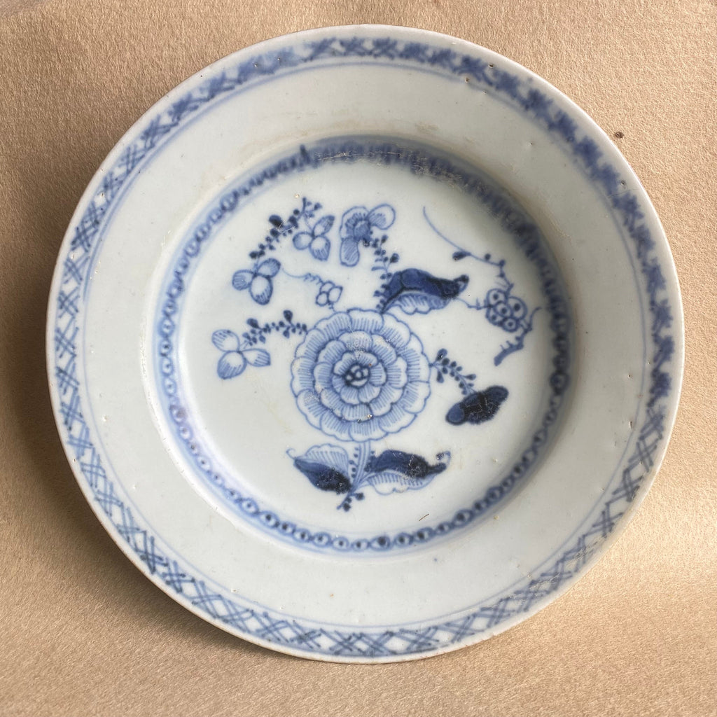 3 Chinese Tek Sing Shipwreck Porcelain Dishes Circa 1822-Antique Ceramics > Shipwreck Pottery-19th Century-Lowfields Barn Antiques