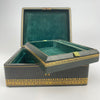 Antique Italian Leather Jewellery Box Circa 1860 - 1890-Antique Jewellery Box-Circa 1890 Italian-Lowfields Barn Antiques