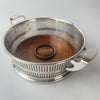 Art Deco Silver Basket Wine Coaster - Excellent Quality Maker Levi Salaman 1928-Antique Silver > Spoons-Levi Salaman-Lowfields Barn Antiques