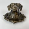 Bronze Gun Dog Inkwell-Antique Bronze-20th Century-Lowfields Barn Antiques