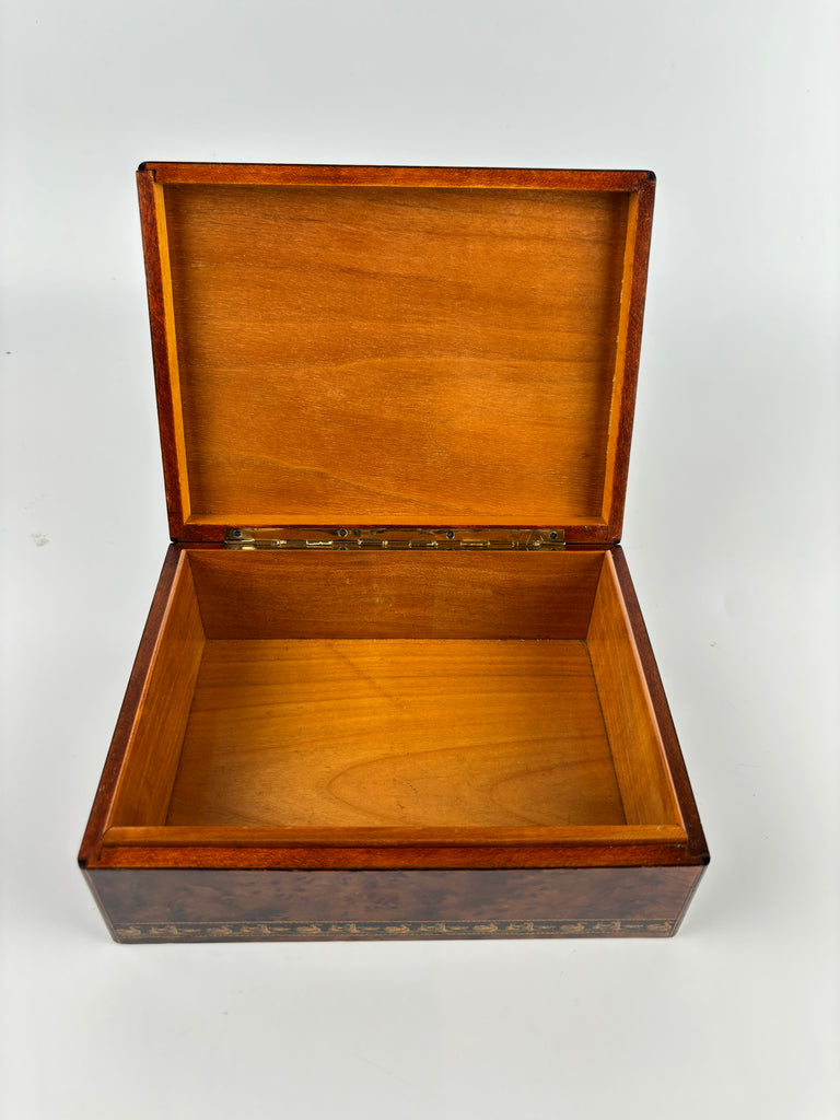 Burr Walnut Tunbridge Ware Table Box Early 20th Century Circa 1930-1940-Decorative Antiques > Desk Organisers-20th Century-Lowfields Barn Antiques