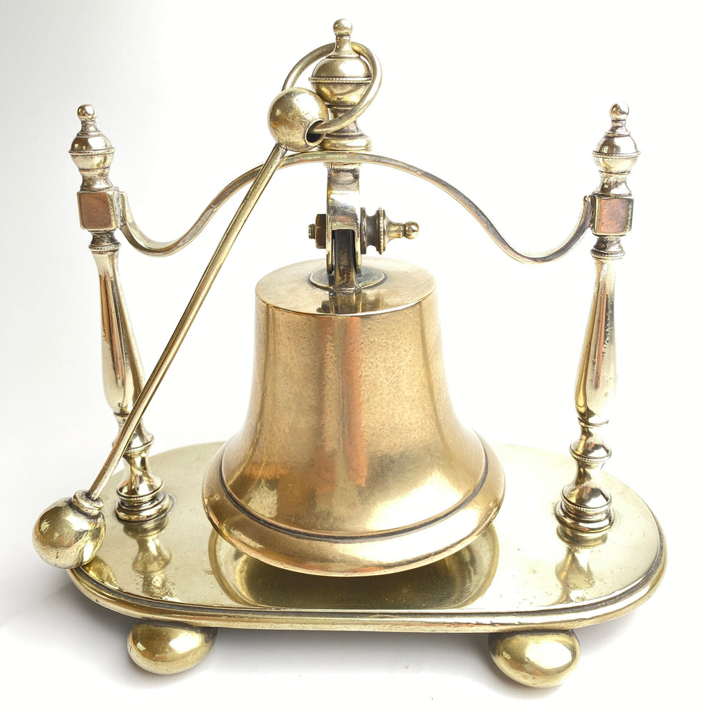 Edwardian Desk Top Service Bell-Antique > Silver Plate-Early 20th Century-Lowfields Barn Antiques