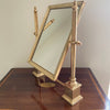 Elegant Brass Table Swing Mirror-Antique Furniture > Mirrors-Mid 20th Century-Lowfields Barn Antiques