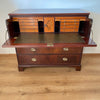 Fine Walnut Inlaid Secretaire Chest of Drawers - 19th Century-Antique Furniture > Desks-19th Century Victorian-Lowfields Barn Antiques