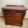Hand Carved Late Victorian Mahogany Chest of Drawers Circa 1890-Antique Furniture > Chest of Drawer-19th Century Victorian-Lowfields Barn Antiques