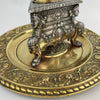 Italian Renaissance Style Pewter and Brass Inkwell-Antique Brass-19th Century Victorian-Lowfields Barn Antiques