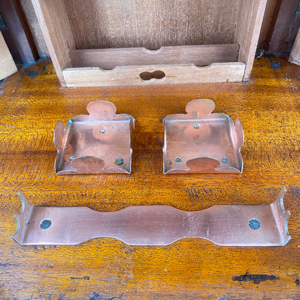 Mahogany Desk Top Stationary or Writers Box Circa 1820-1850-Decorative Antiques > Desk Organisers-1820 - 1830-Lowfields Barn Antiques