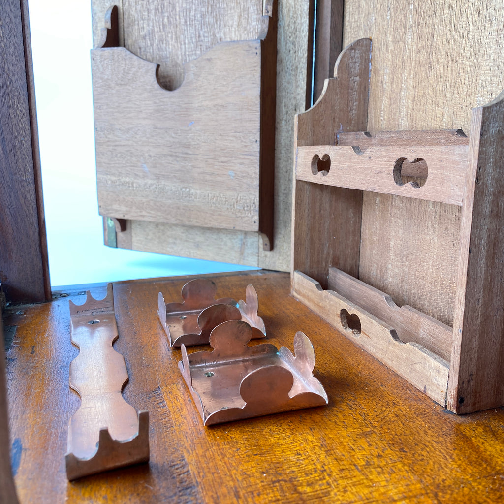 Mahogany Desk Top Stationary or Writers Box Circa 1820-1850-Decorative Antiques > Desk Organisers-1820 - 1830-Lowfields Barn Antiques
