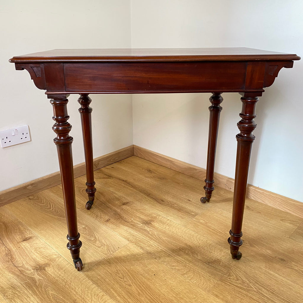 Mahogany Side or Sofa Table by James Lamb of Manchester - Circa 1860-Antique Fine Furniture > Table-James Lamb of Manchester-Lowfields Barn Antiques