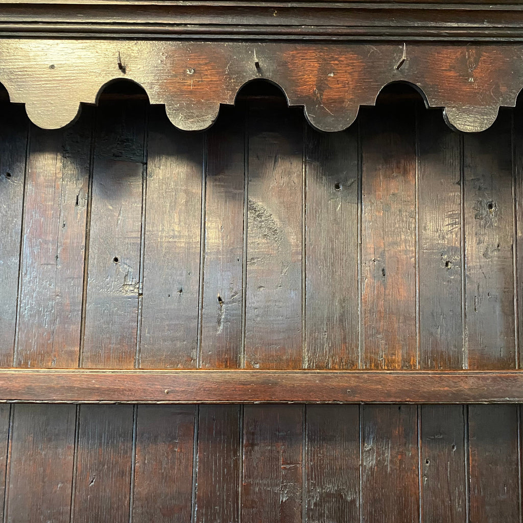 Oak Country House Kitchen Larder Dresser - 18th Century-Antique Furniture > Dresser-Georgian-Lowfields Barn Antiques