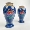 Pair of Art Deco KEELING & CO, Losol Ware Magnolia Pattern Vases C1920's-30's-Antique Ceramics-Keeling & Co-Lowfields Barn Antiques
