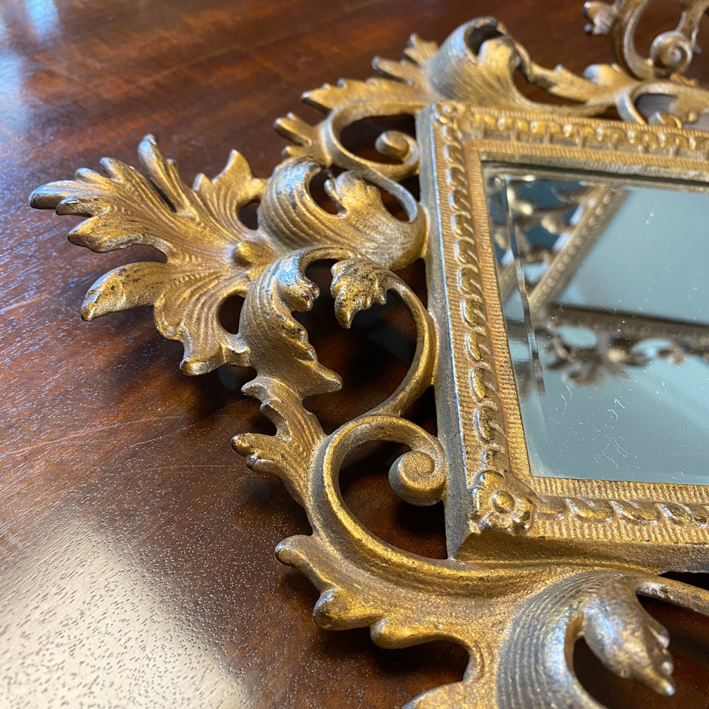 Pair of Victorian Gilt Rococo Style Table Mirrors-Antique Furniture > Mirrors-19th Century-Lowfields Barn Antiques