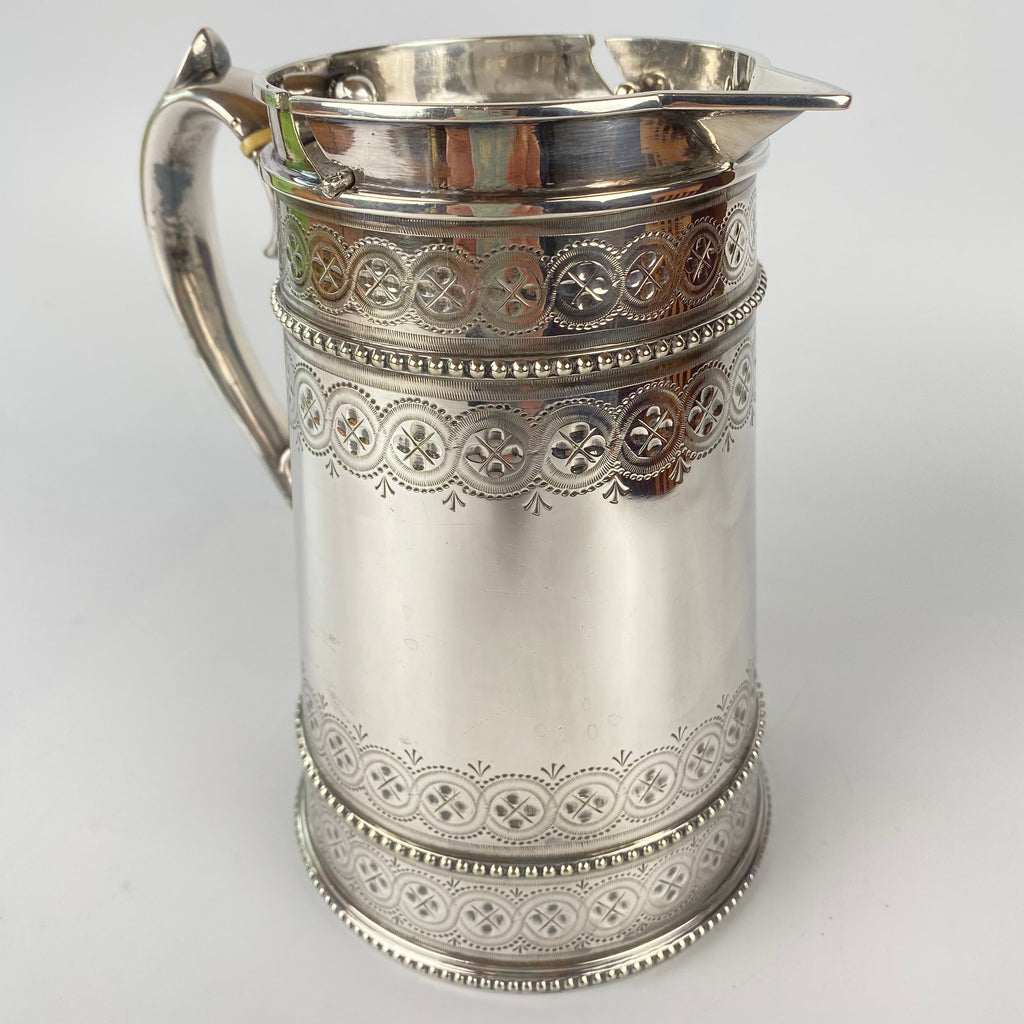 Thomas Bradbury & Son London Silver Plated Hot Water Jug C1875-Antique > Silver Plate-Victorian-Lowfields Barn Antiques