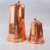 Two Art Nouveau Joseph Sankey & Son Copper Jugs Circa 1888-1889-Antique Brass and Copper-Joseph Sankey-Lowfields Barn Antiques