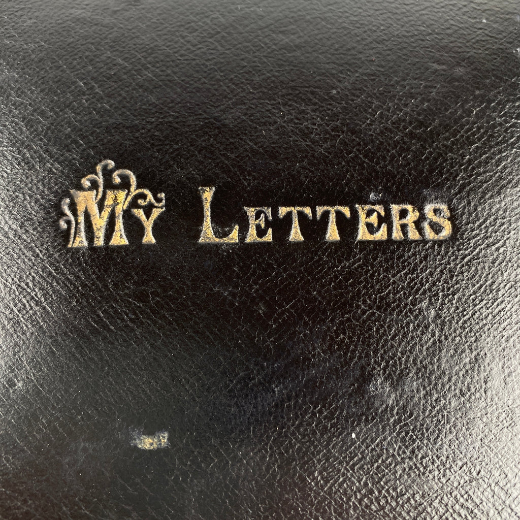Victorian Leather Correspondence Box with 30+ Letters and Misc. Contents 1896-1902-Antique Box-19th Century-Lowfields Barn Antiques