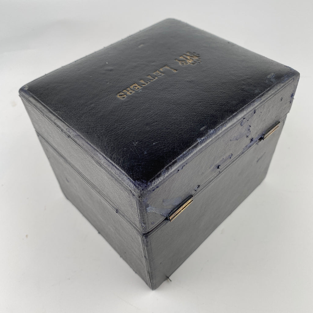 Victorian Leather Correspondence Box with 30+ Letters and Misc. Contents 1896-1902-Antique Box-19th Century-Lowfields Barn Antiques
