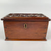 Victorian Mahogany Personalised Trinket Box with Original Key C1880-1900-Antique Box-19th Century-Lowfields Barn Antiques