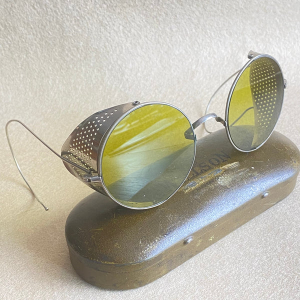 Willson Safety Goggles - Iconic Design Circa 1910-1920-Antique Collectables > Telescopes-Willson-Lowfields Barn Antiques