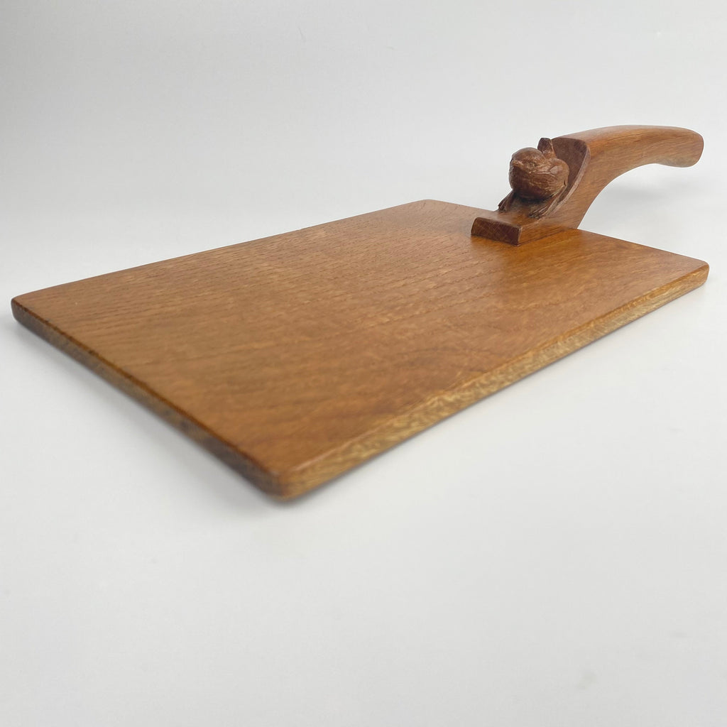 Yorkshire Oak Wrenman Bob Hunter Cheese-Bread Board-Collectables>Decorative-20th Century-Lowfields Barn Antiques