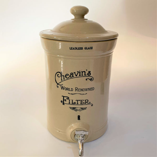 19th Century Chevins Stoneware Water Filter-Antique Ceramics-Chevins-Lowfields Barn Antiques