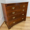 19th Century Oak Four Height Chest of Drawers - 2 over 3 Drawers-Antique Furniture > Chest of Drawer-19th Century Victorian-Lowfields Barn Antiques
