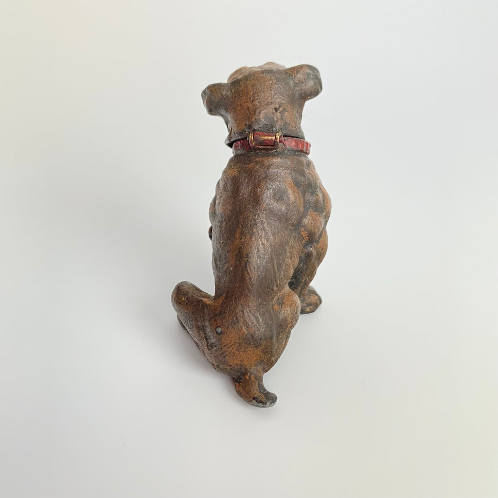 Austrian Cold Painted Bronze Dog Scent Bottle - Late 19th Century-Collectibles > Perfume Bottles-19th Century Victorian-Lowfields Barn Antiques