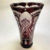 Bohemian Ruby Glass Vase-Antique Glass > Vase-Victorian-Lowfields Barn Antiques