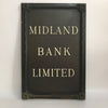 Bronze and Copper Midland Bank Limited Sign Circa Late 1920s - Antique Wall Art-Antique Wall Art > Advertising-20th Century-Lowfields Barn Antiques