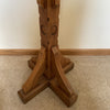 Carved Stone Holy Water or Baptism Font on Oak Stand - Ecclesiastical Antiques-Decorative Antiques > Ecclesiastical Antiques-20th Century-Lowfields Barn Antiques