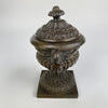 Cast Iron Campana Lidded Urn - Mid Victorian-Antique Brass and Copper-Victorian-Lowfields Barn Antiques