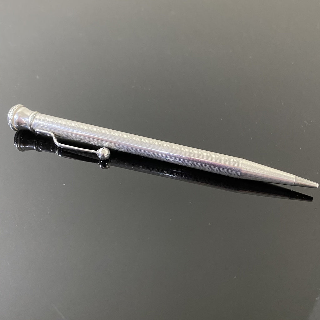 Circa 1940s Silver Propelling Pencil-Collectables > Drawing Instruments-20th Century-Lowfields Barn Antiques