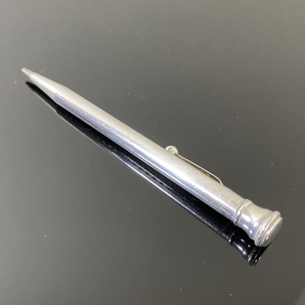 Circa 1940s Silver Propelling Pencil-Collectables > Drawing Instruments-20th Century-Lowfields Barn Antiques