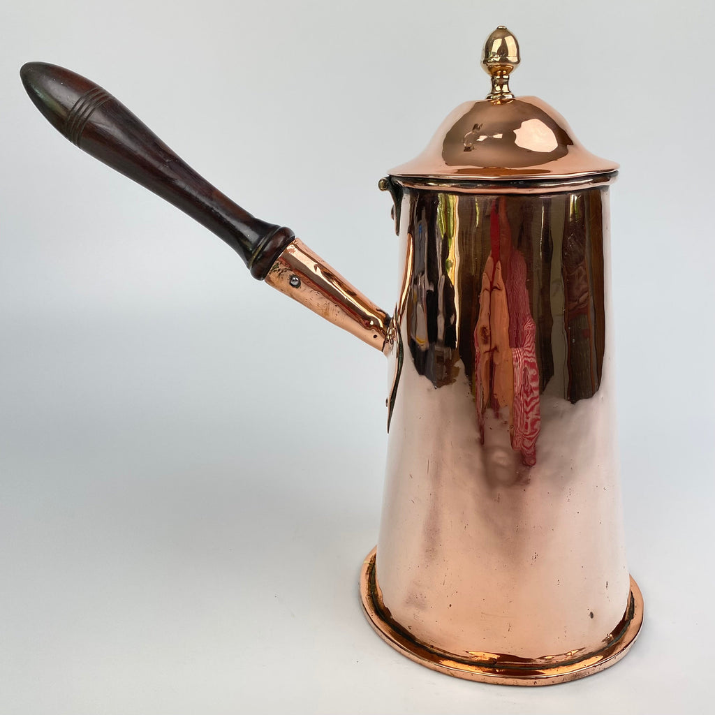 Copper Hot Chocolate Pot - Circa 1890-Antique Brass and Copper-Victorian-Lowfields Barn Antiques