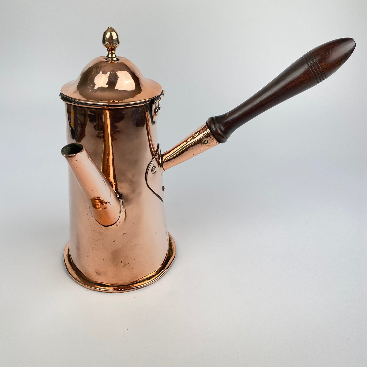 Antiques Atlas - Georgian Antique Copper Hot Chocolate Pot