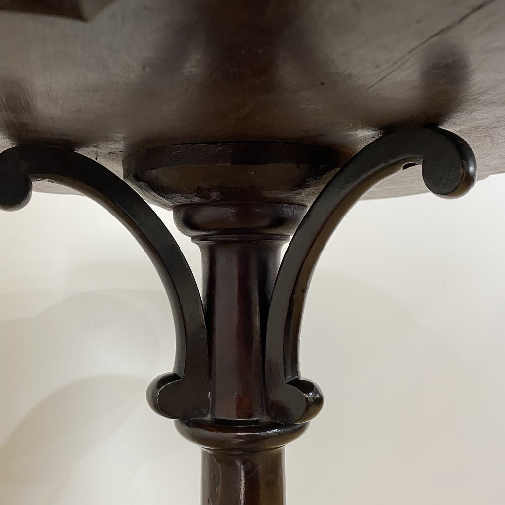 Ebonised Clover Leaf Occasional Table - Victorian Aesthetic Period-Antique Furniture > Occasional Tables-Aesthetic Period-Lowfields Barn Antiques