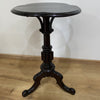 Ebonised Clover Leaf Occasional Table - Victorian Aesthetic Period-Antique Furniture > Occasional Tables-Aesthetic Period-Lowfields Barn Antiques