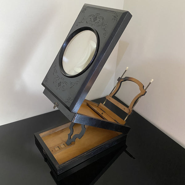 Edwardian Ebonised Post Card Viewer - Graphoscope-Graphoscope-Edwardian-Lowfields Barn Antiques