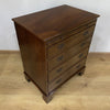 Edwardian Mahogany Four Drawer Chest of Drawers with Brushing Slide-Antique Furniture > Chest of Drawer-Edwardian-Lowfields Barn Antiques