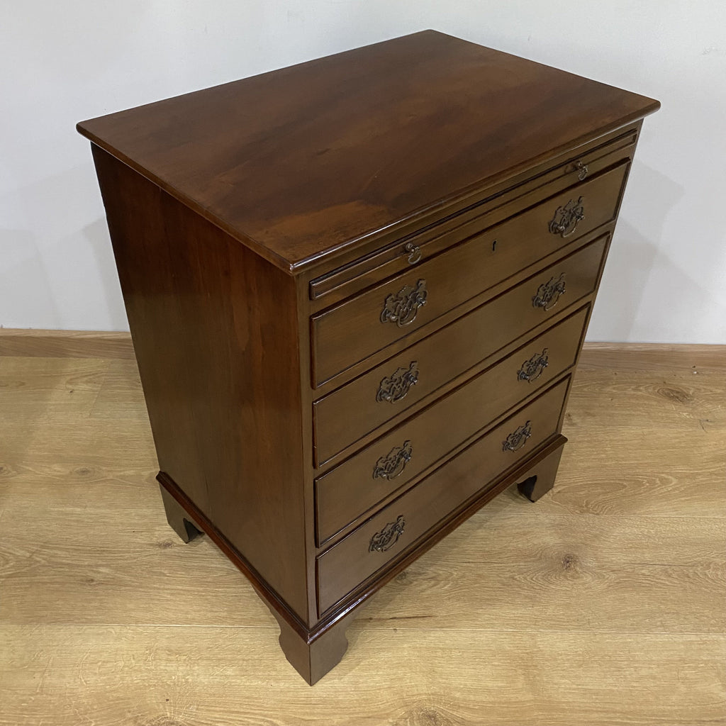 Edwardian Mahogany Four Drawer Chest of Drawers with Brushing Slide-Antique Furniture > Chest of Drawer-Edwardian-Lowfields Barn Antiques