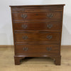 Edwardian Mahogany Four Drawer Chest of Drawers with Brushing Slide-Antique Furniture > Chest of Drawer-Edwardian-Lowfields Barn Antiques