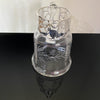 Excellent Quality Crystal Pitcher with Deep Silver Cutaway Collar-Antique Silver-Matthew & Co. Newark NJ-Lowfields Barn Antiques