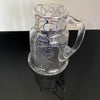 Excellent Quality Crystal Pitcher with Deep Silver Cutaway Collar-Antique Silver-Matthew & Co. Newark NJ-Lowfields Barn Antiques
