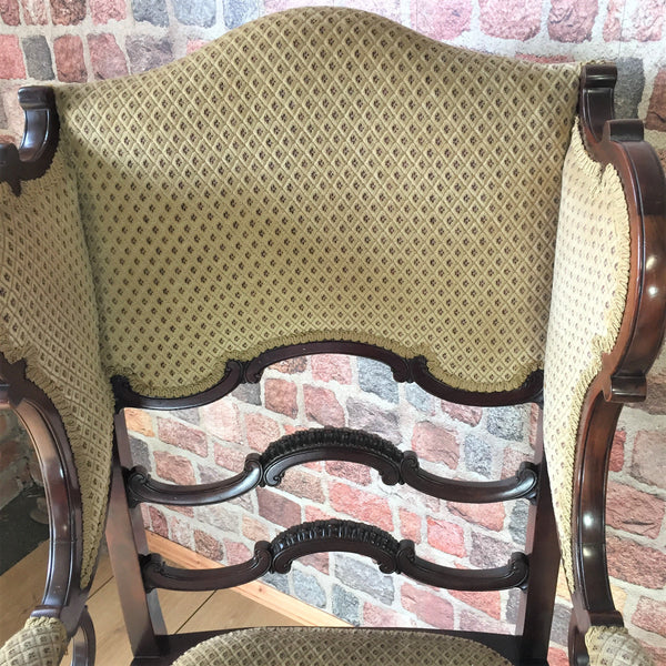 Exceptional Quality Victorian Library or Study Armchair By James Shoolbred and Co-Antique Furniture > Chairs-James Shoolbred and Co London - JAS London-Lowfields Barn Antiques