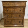 Fine Burr Walnut Chest of Drawers by James Lamb of Manchester-Antique Furniture > Chest of Drawer-James Lamb of Manchester-Lowfields Barn Antiques