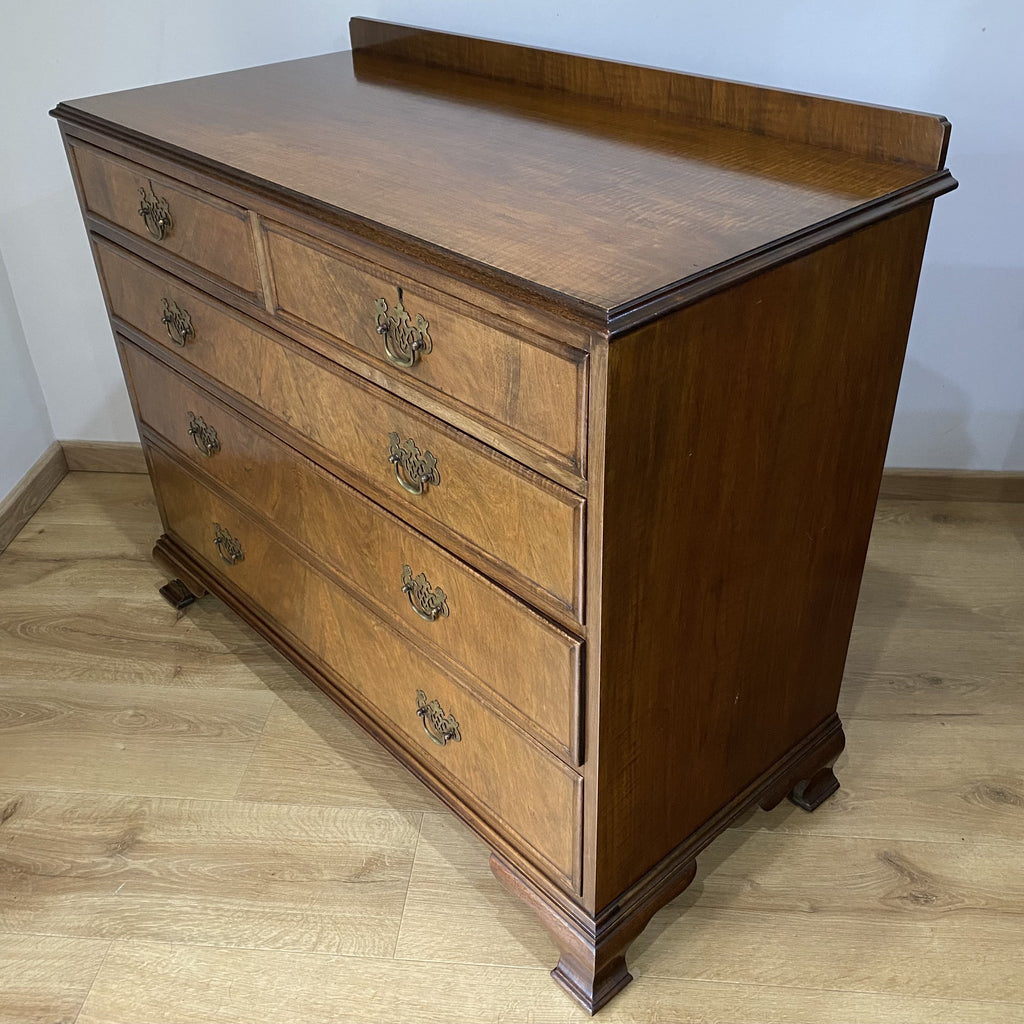 Fine Burr Walnut Chest of Drawers by Waring and Gillows Lancaster-Antique Furniture > Chest of Drawer-Waring and Gillows Lancaster-Lowfields Barn Antiques